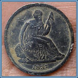 1837 Seated Dime