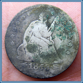1853 Seated Quarter