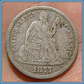 1877-S Seated Dime