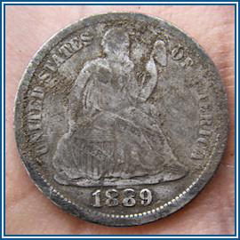1889 Seated Dime