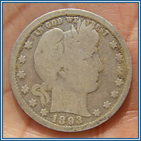 1893 Barber Quarter