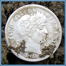 1911-D Barber Dime
