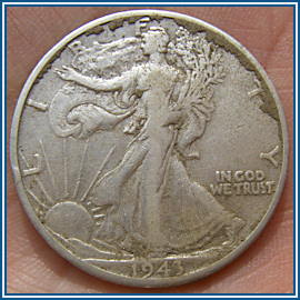 1943 Walking Liberty Half