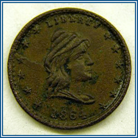 1864 Civil War Token