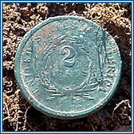 1865 2 Cent Piece