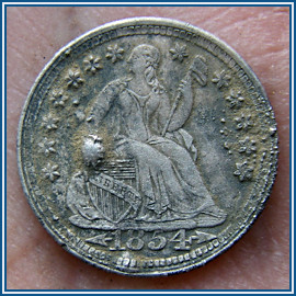 1854 Half Dime