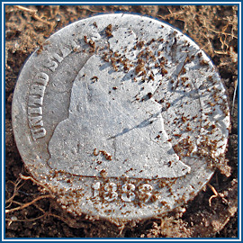 1888 Seated Dime