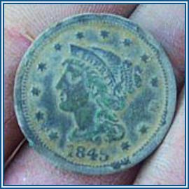 1845 Large Cent