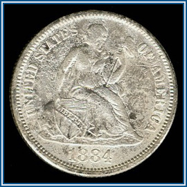 1884-S Seated Dime