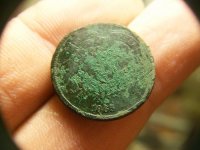 2 HUNTS BUTTONS and 2 CENT PIECE 001.jpg