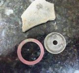 Cast piece, copper washer, piece.jpg Cast piece, copper washer, piece.jpg
