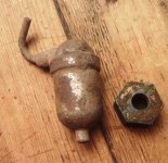 Big brass nut and odd piece.jpg Big brass nut and odd piece.jpg