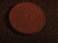 Front view of 1857 Shield Nickel found 6-2-2007.JPG