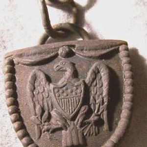 federal styled eagle motif cloak clasp