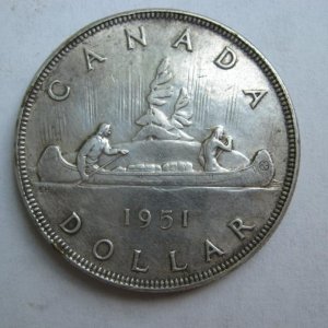 My first silver dollar--but it's Canadian!
