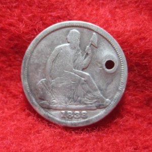1838-O Half Dime.  Rated "very rare" by PCGS with fewer than 200 examples surviving (out of 77,000).