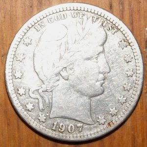 1907 BarberQuarterObverse