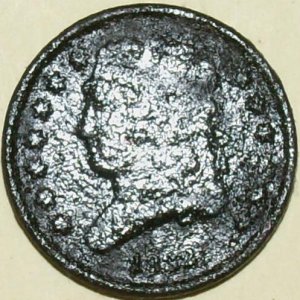1832 Half Cent Obverse