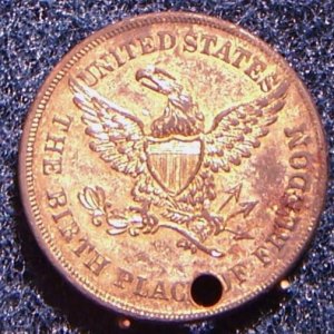 1850's Kossuth Token Reverse