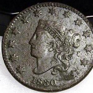 1830 Large cent