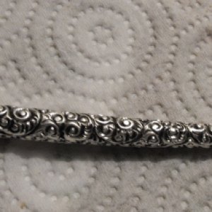 Antique Silver Quill Pen minus the tip, still have not found the tip