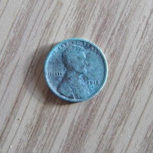 1913-D Lincoln Cent I found in my garden on March 29, 2013.