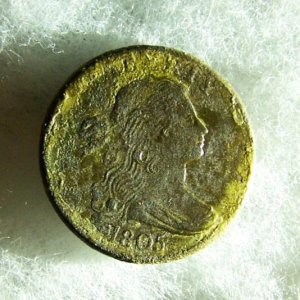 1805 "Draped bust" large cent