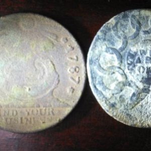 Pair of 1787 Fugios