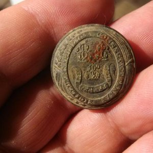 CW Conn Officer's Button