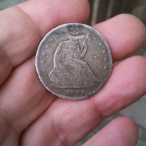1861 Seated Half Dollar