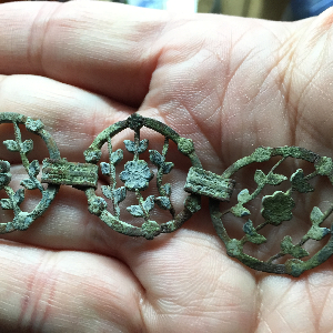 Woman's bracelet or sweater/cloak clasp (c. late 1800s/early 1900s)