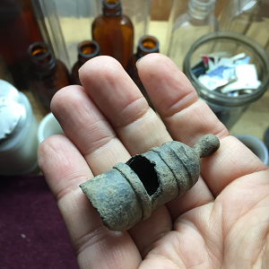 Pewter whistle (c. mid to late 1800s)