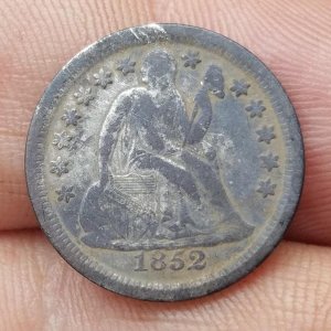 1852 Seated Dime