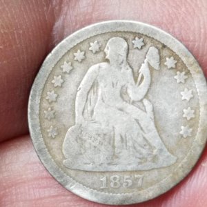 1857 O Seated Dime