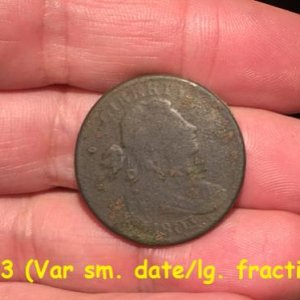 1803 Draped Bust LC (sm. date/lg. fraction var.)/Charlotte, VT
