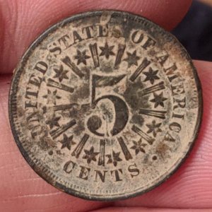 Shield with Rays 1866 or 1867