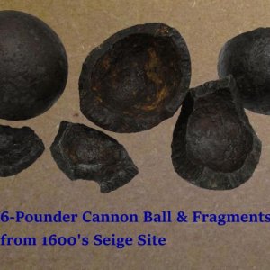 1600s Cannon Ball Frags