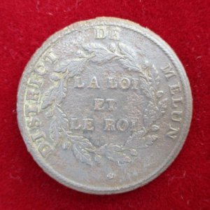 1794 French military button "The law and the King"