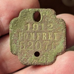 1912 Dog Tag