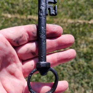 Medieval iron key - 1500s