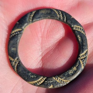 Medieval bronze belt attachment - 1300 to 1400s