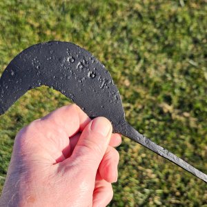 Medieval pruning blade with maker's mark - 1200 to 1300s