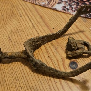 Medieval iron spur, 1300s