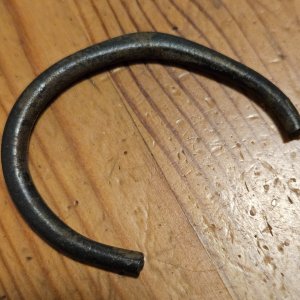 Bronze bracelet (broken), Celtic, 100 B.C. to 100 A.D.