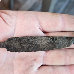 Medieval knife blade, circa 9th to 10th century