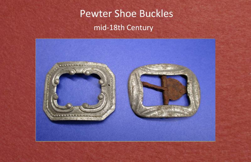 1700s Pewter Shoe Buckles
