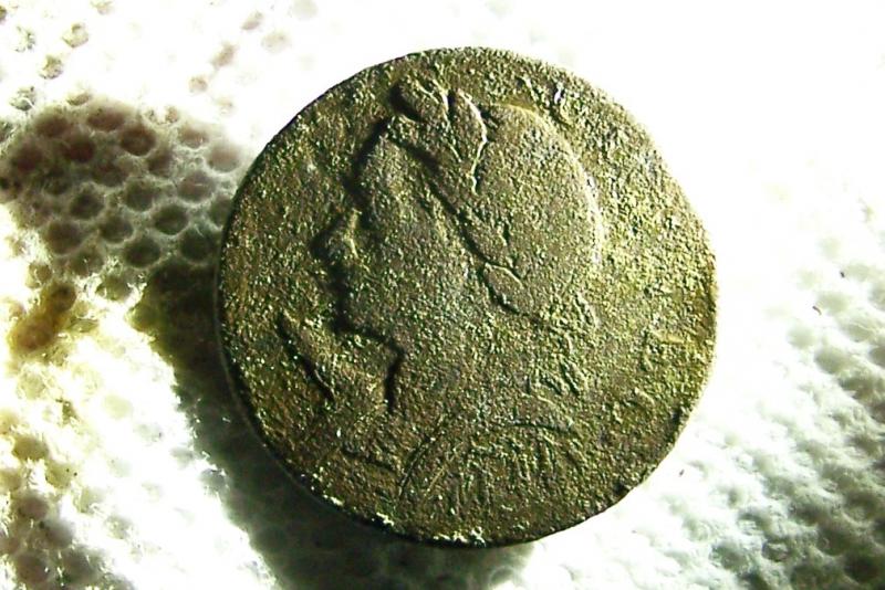 1787 Connecticut Copper (Miller 4-L. "Horned Bust") common variety Urs-12.