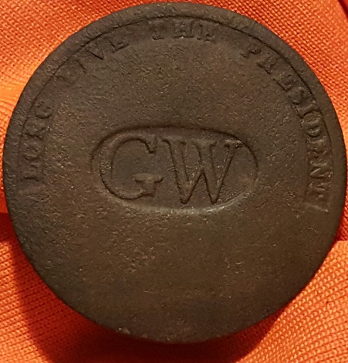1789 George Washington Inaugural campaign button