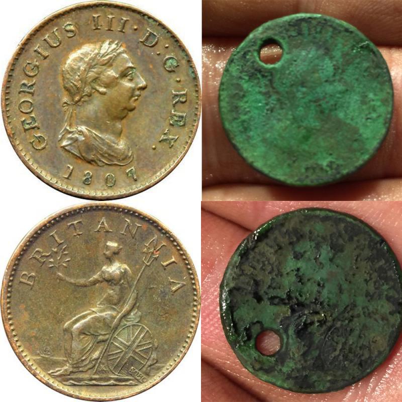 1806 King George III Halfpenny