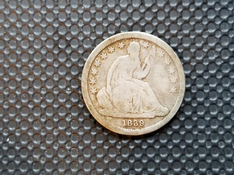 1839 Seated Dime